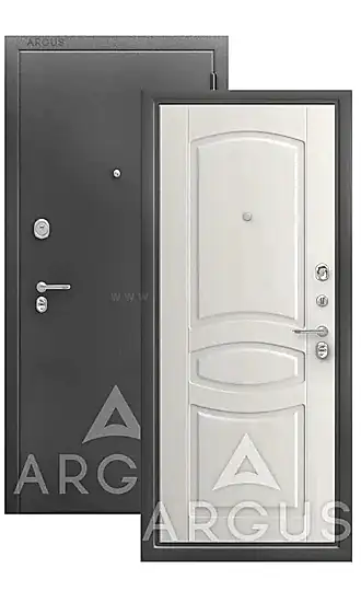 Дверь металлическая "Аргус Люкс ДА 61" Монако Lite Белый ясень