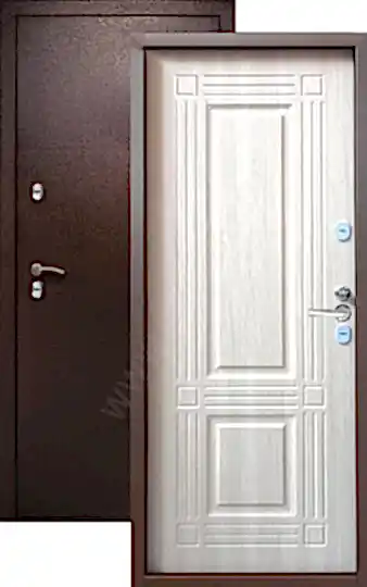 Дверь металлическая "3К - Тепло" Миландж светлый